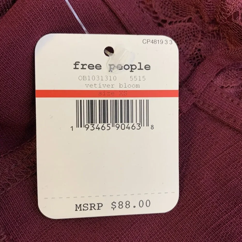 Free People lace trim